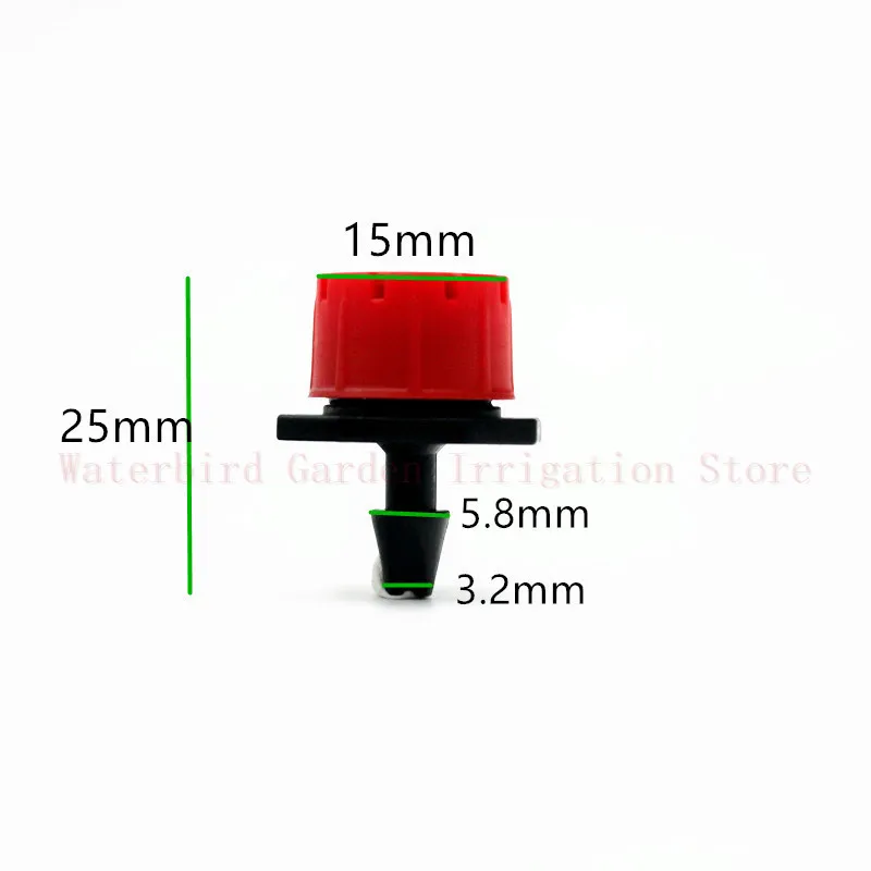 8Holes Red Adjustable Flow Dripper Micro Nozzle Dripper Emitter Drip Irrigation Sprinkler Nozzle Garden Watering Fittings Y5944269