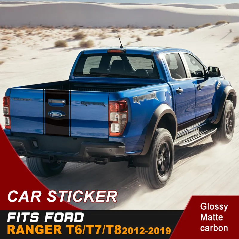 Racing zijdeur paneel streep coole grafische vinyl auto sticker fit voor Ford Ranger6162562