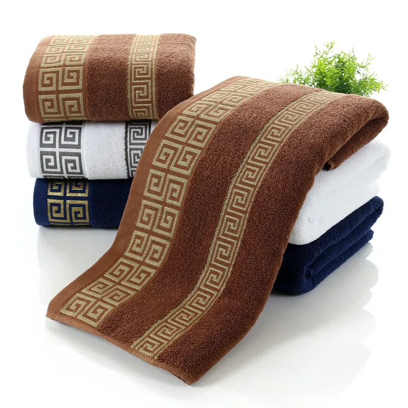 70140cm Pure Cotton Soft 32S Square Towel Gift Bath Towel Beach Towel Thickened4106907