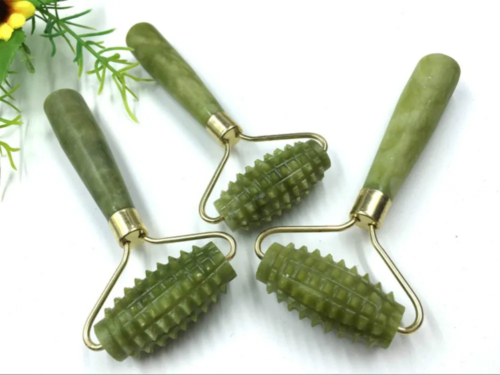 Manual Jade Face Massage Roller Face Foot Hand Neck Axel Massager Avslappning Smärtlindring Hälsovård Akupressurpunkt Thera9498873