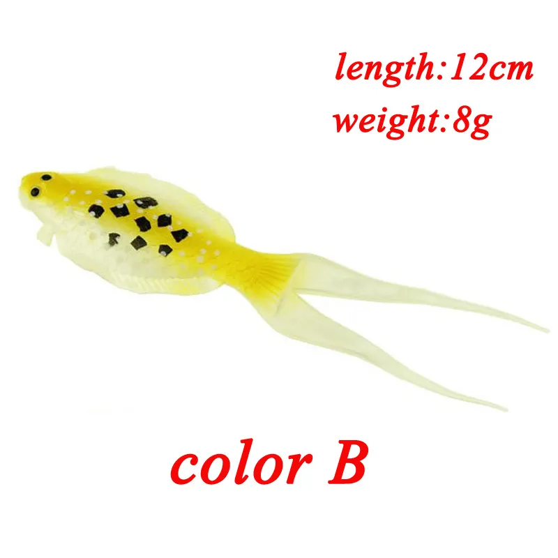 Bot Bait Tail Model Vissen Luren 12 cm 8g kunstmatige silicagel Larve Soft Fishing Aas Wobbler Minnow Lure Soft Bait4240827