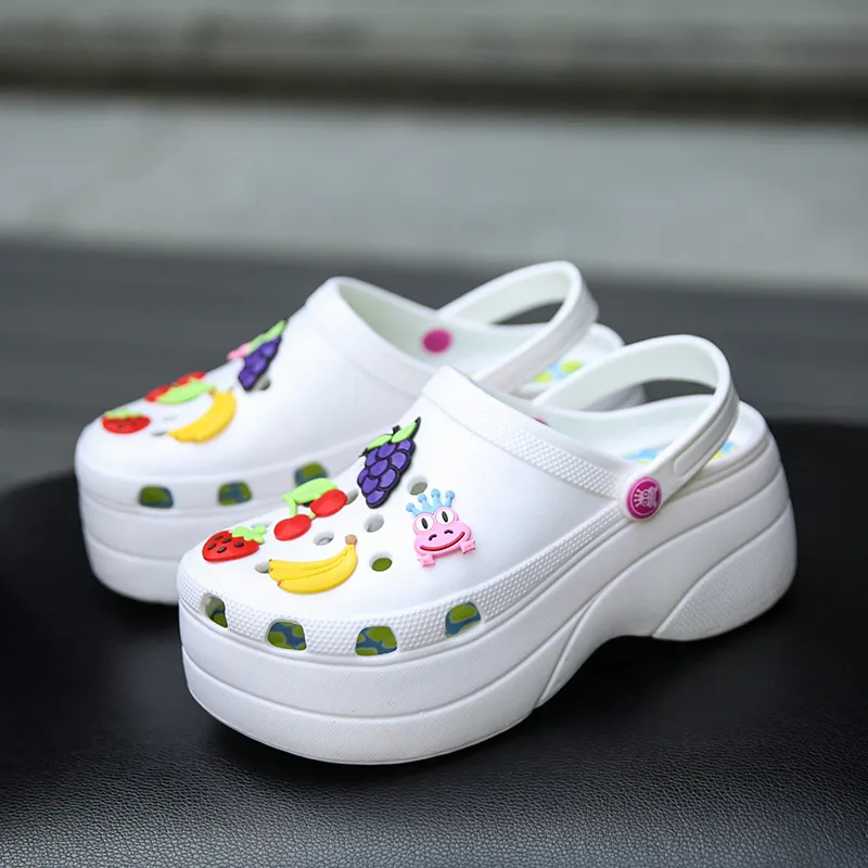 Pulomies Summer Women Slippers Platform Clogs في الهواء الطلق حديقة أحذية البليار