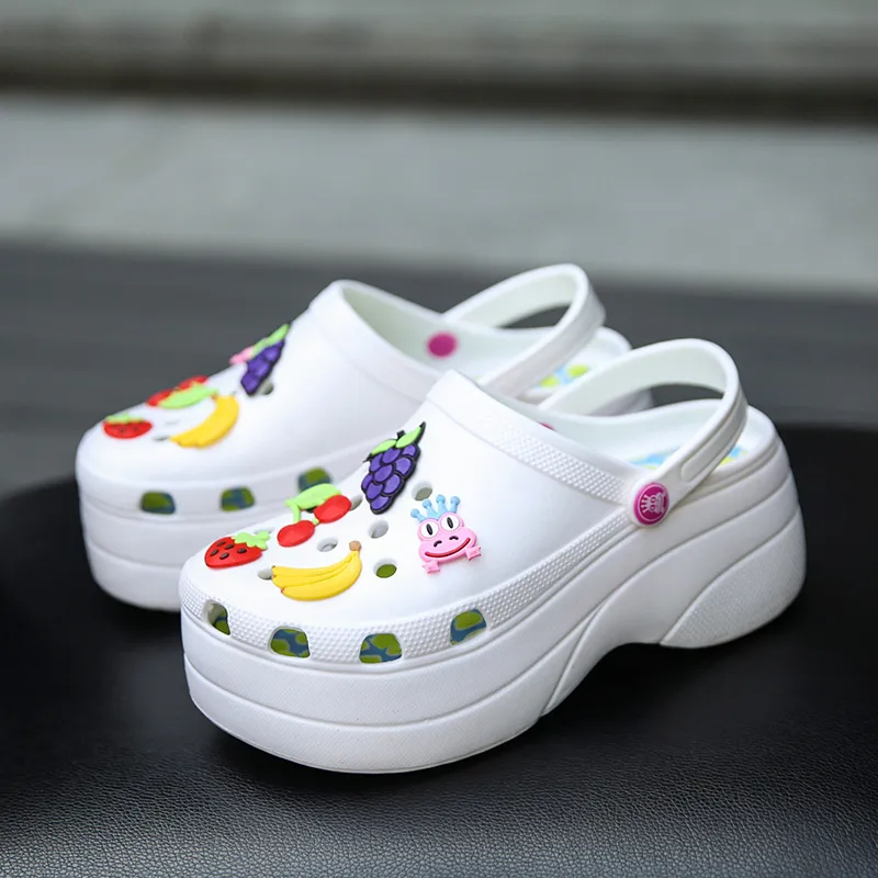 Pulomies Summer Women Slippers Platform S Outdoor Garden Shoes женк