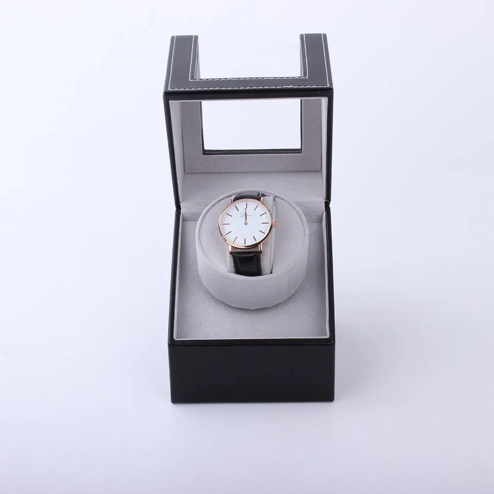 الاتحاد الأوروبي US AU UK Plug Class Class Watch Shaker Watch Watch Winder Display Automatic Mechanical Black Brown Linding Jewelry C2702