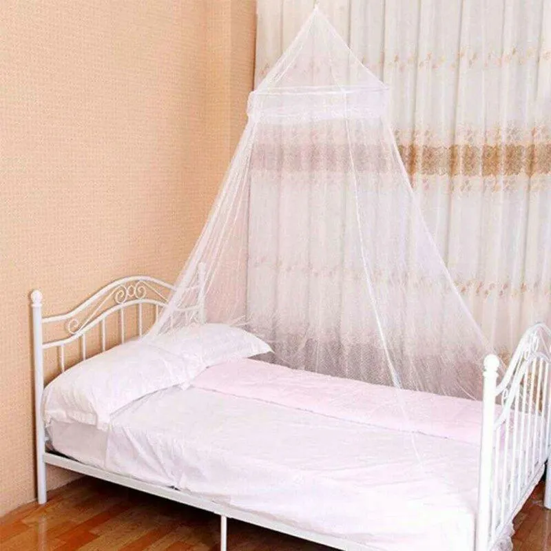 Limit 100 White Pink Blue Round Lace Curtain Dome Bed Canopy Netting Princess Mosquito Net1239e