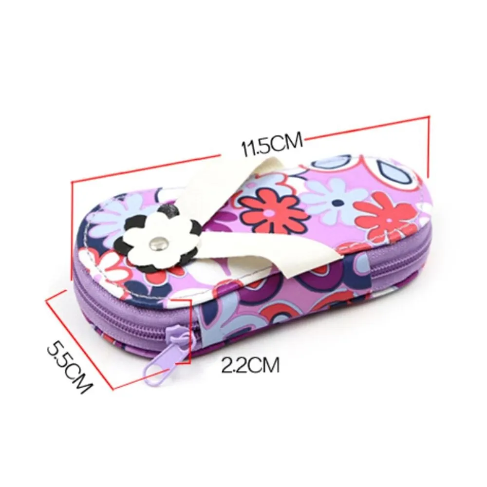 Bloem slipper nagel tool kit cartoon schattige set de manicura roestvrij staal manicure zorg gereedschap nail art manicure set