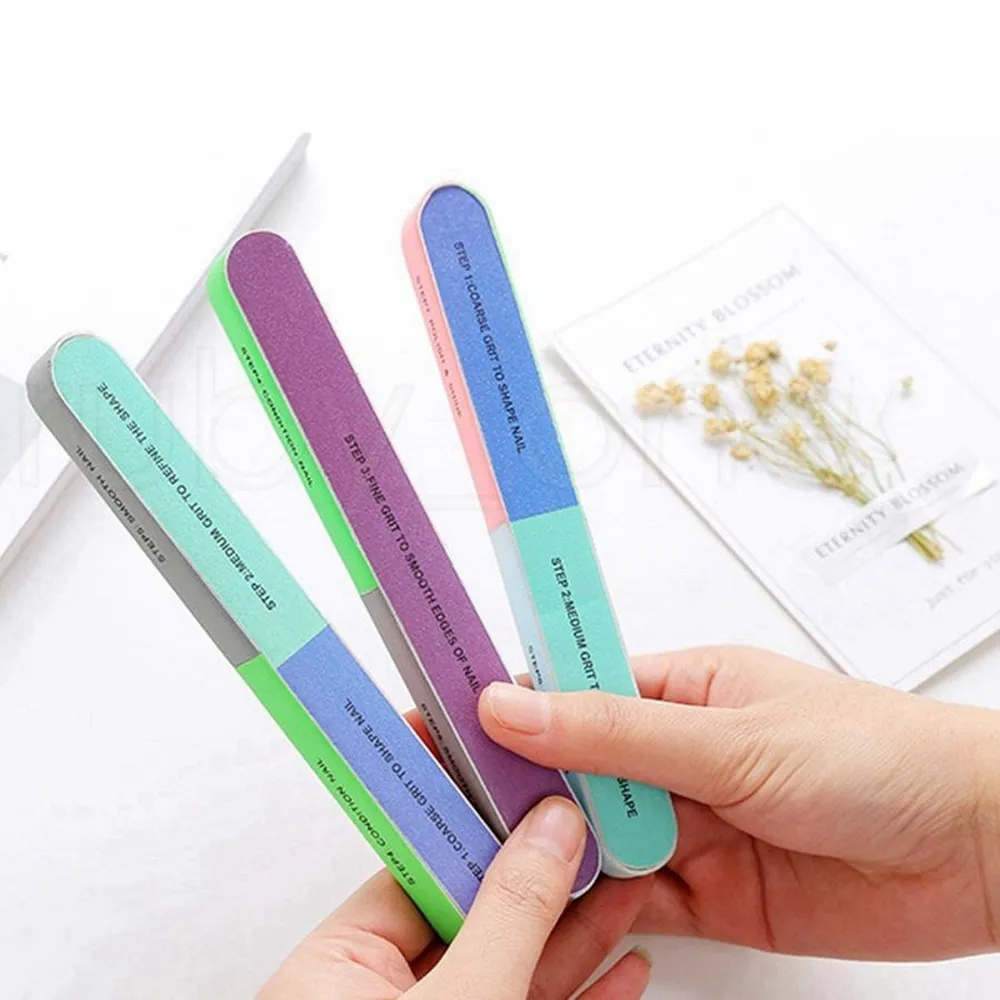 Six-sided Polishing Nail File Professional Limas De Una Buffer Shiner Finger Toe Manicure Pedicure Polishing Sanding Nail Art Nail Files