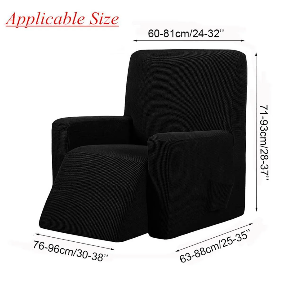 Capa de sofá reclinável Cover alicso de sofá Allinclusive Elasticity Stretch Antislip Móveis Slipcovers Protector Protetor de assento único SOFA Y5299475