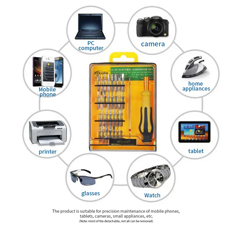 32 in 1 Mini cacciavite di precisione Set driver esagonale rc piccolo cacciavite a tasca magnetico computer toolkit9278740