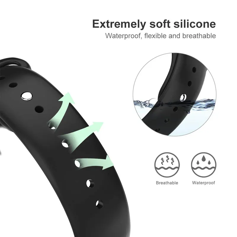 Sport Rubber Band pour Samsung Galaxy Watch 3 45 mm 41 mm Bracelet de sangle en silicone7820860