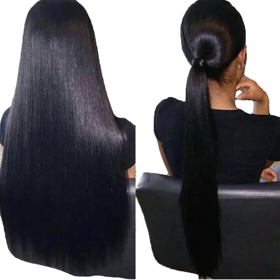 Selling Full Lace Human Hair Wigs Lace Front Straight Remy 150 Peruvian 360 Lace Wig Glueless 20208108803