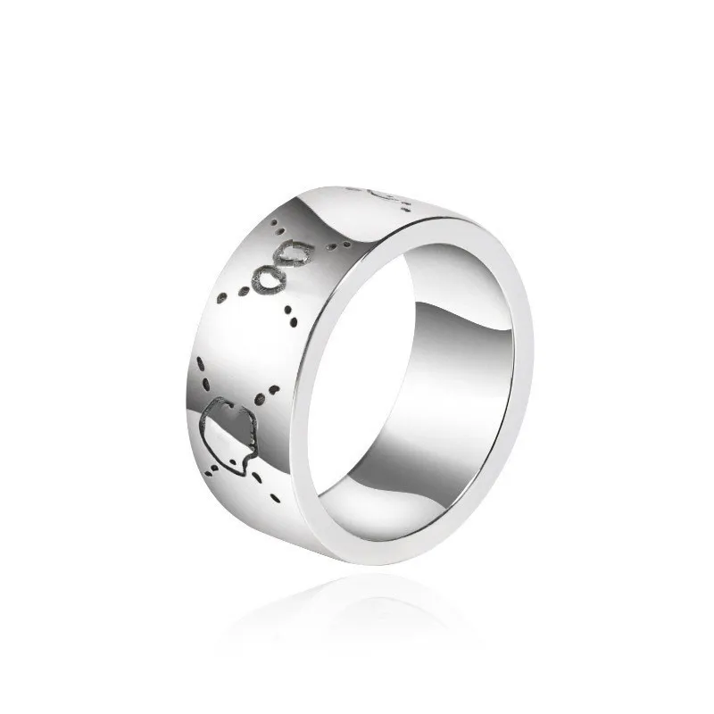 S925 zilveren schedelring vintage sterling zilveren elfring mannen en vrouwen trend hiphop punk paar ring2395