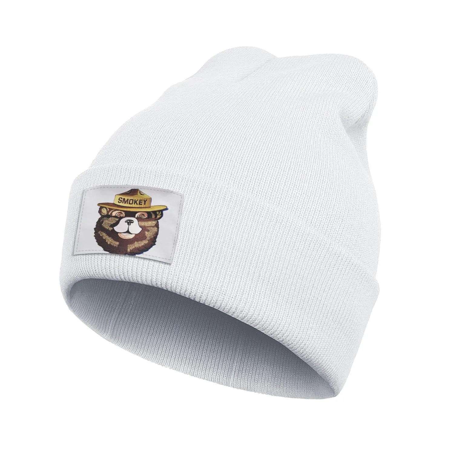 Mode Smokey Bear Print Logo Winter Ski Beanie Hüte Vintage Smokey Bear Wildfire Aufkleber Aufkleber308V