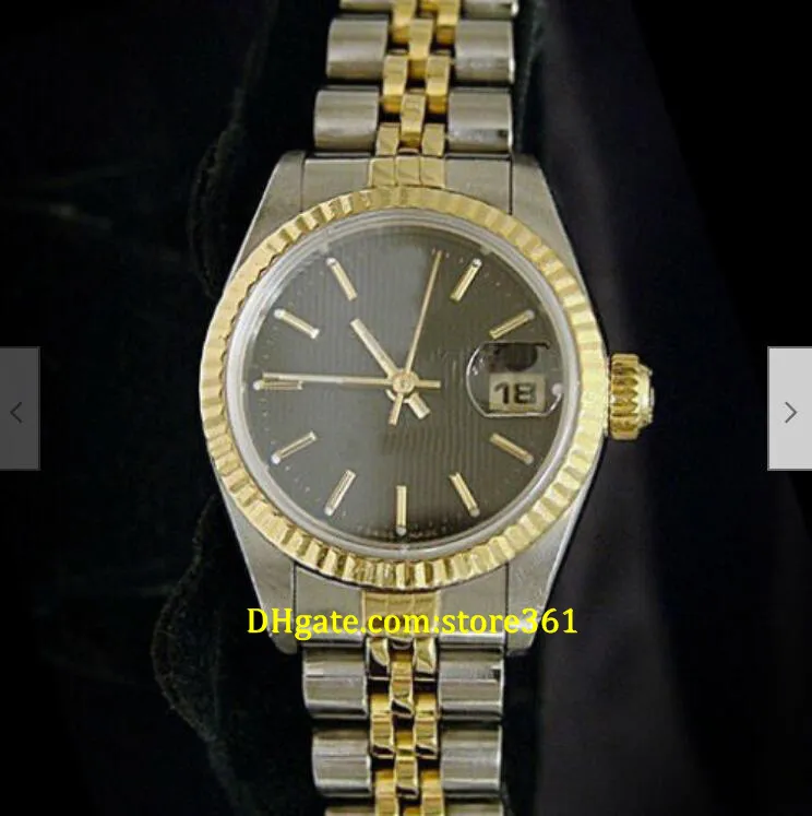 20 Style Casual Dress Mechanical Automatic 26mm Ladies 18K Yellow Gold President Watch White Mop Diamond Rubies251a