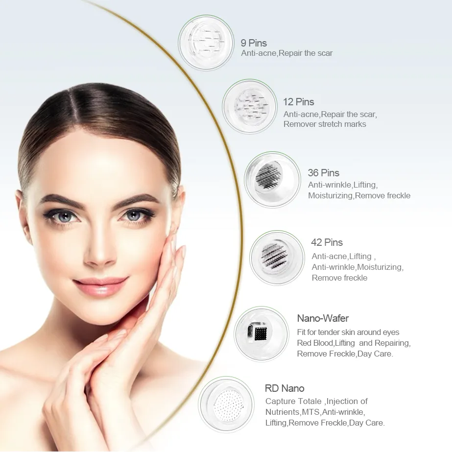 나사 Microneedling 카트리지 바늘 팁 Derma 펜 문신 용품 CX200808에 대 한 전기 Microneedle에 대 한 문신 나노 바늘