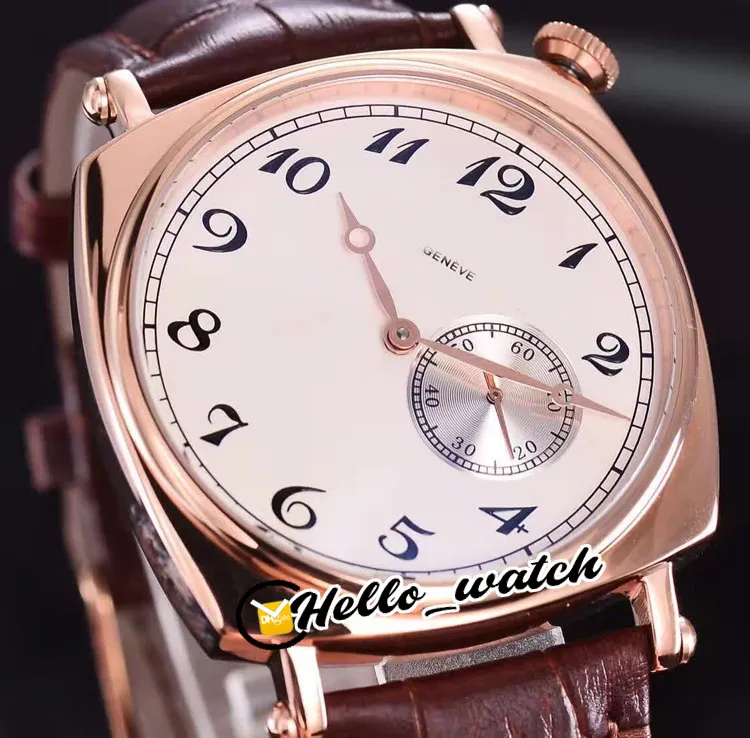 أهداف جديدة للأمريكان 1921 Steel Case 82035 000p-B168 White Dial Automatic Mens Watch Leather Strap Watches Hello Watch 51669