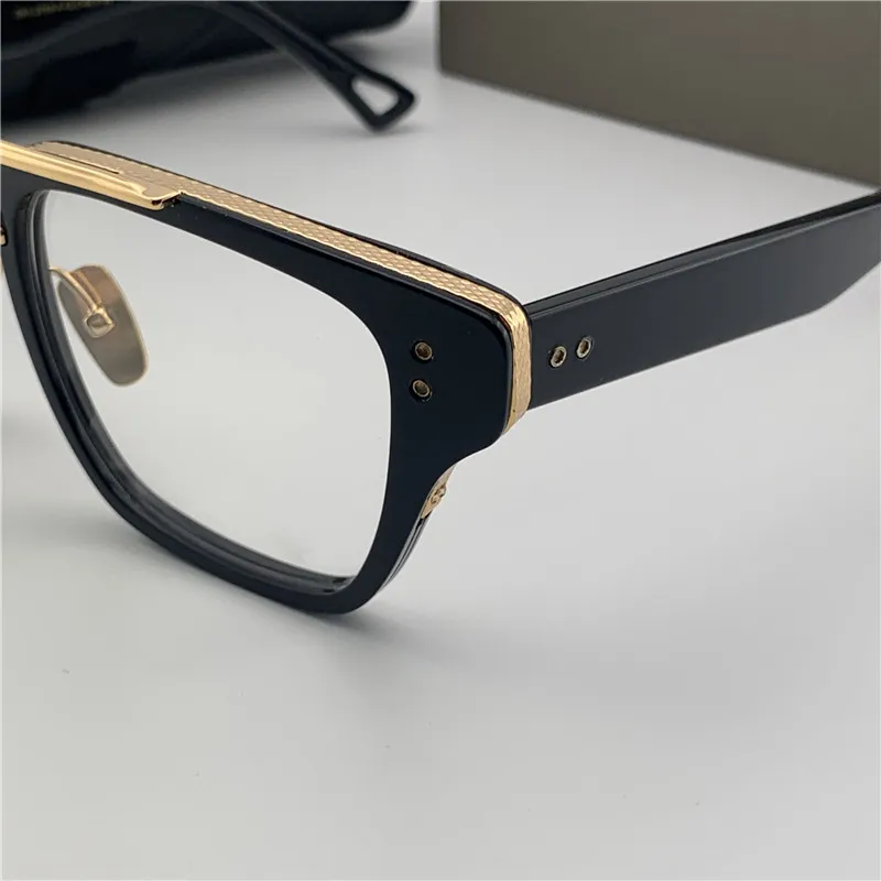 Vintage varumärkesdesigner Mens Eyeglasses Fashion Eye Transparenta Glass Clear Lentes Myopia Recept Optiska Spectacle Frames W232O