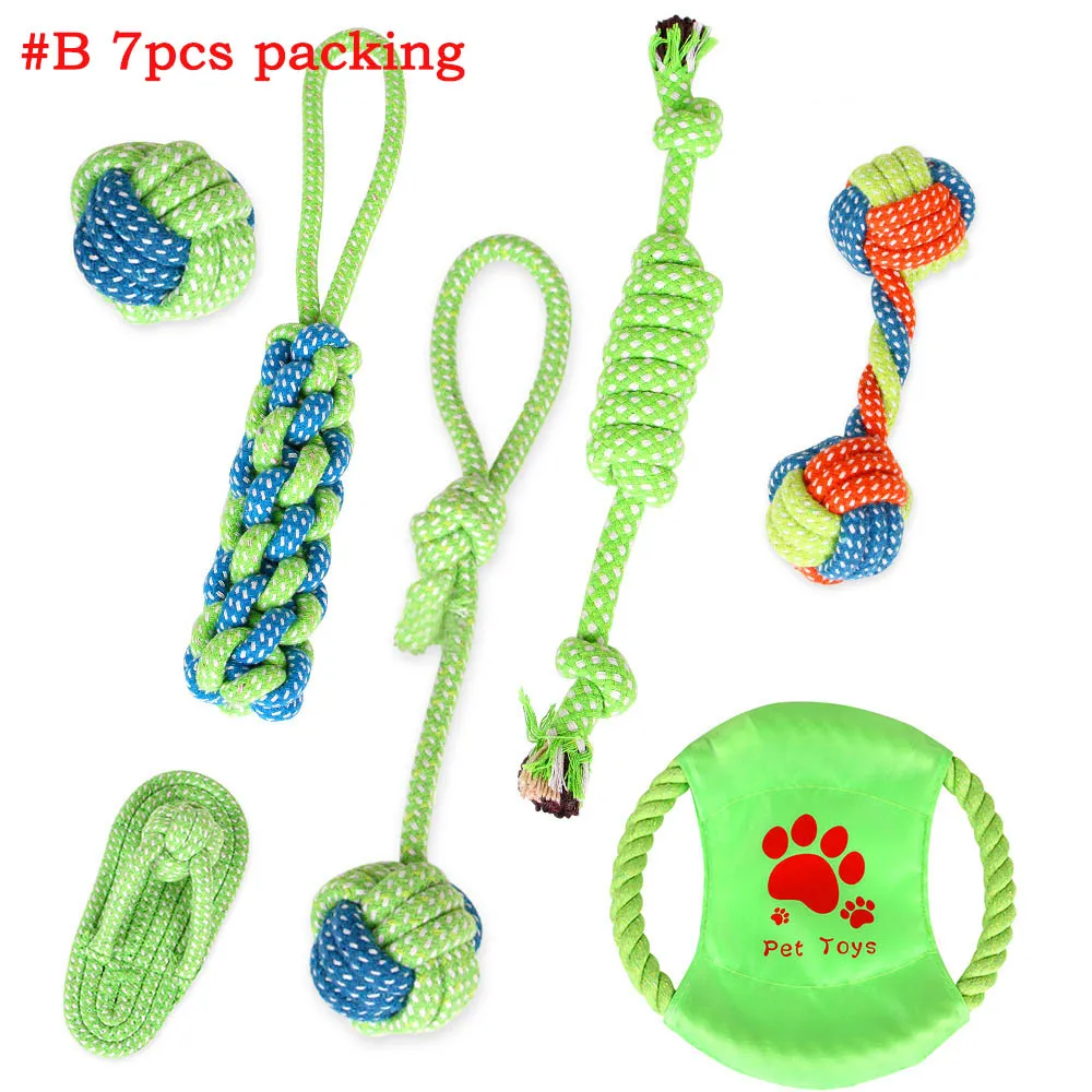 Animaux de compagnie chien coton à mâcher noeud jouets coloré Durable tressé os corde combinaison costume drôle cat2632