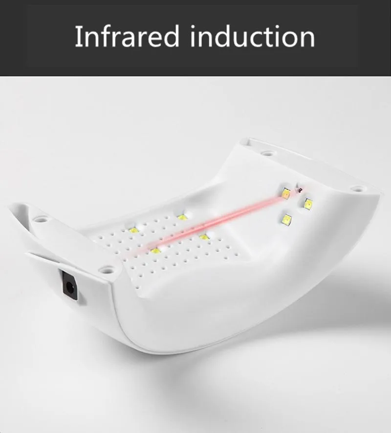 DHL LED Lámpara UV Gel de inducción infrarroja Secador de uñas Herramienta de manicura Máquina seca Secadores De Unas Gel de uñas de curado Conector USB Secadores de uñas