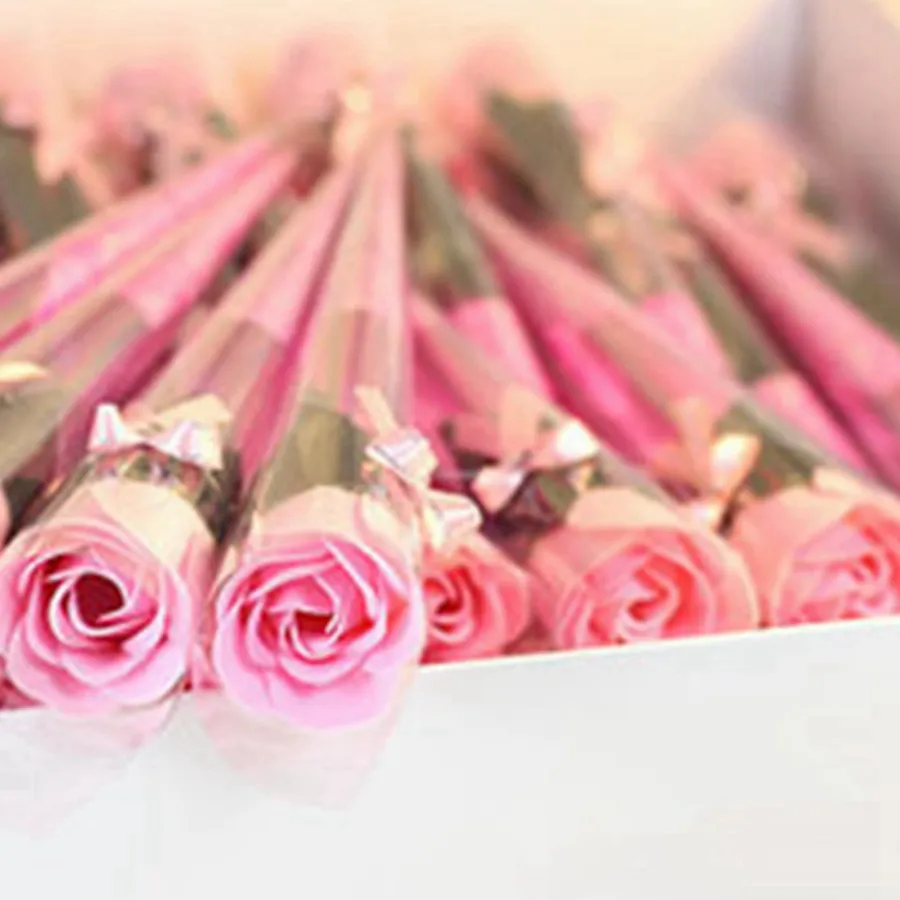 香りの入り風呂石鹸ローズ石鹸の花の花びらの結婚式のバレンタインの日の母の日先生の日ギフトFlor de Jabon Rosa