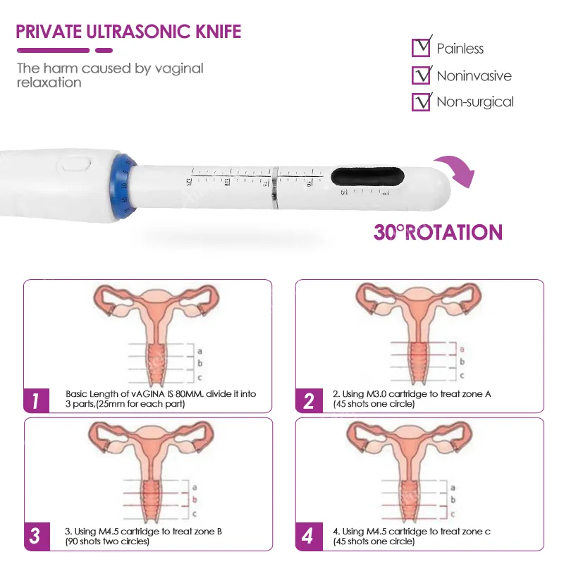 Macchina di serraggio vaginale di rotazione automatica professionale con 2 sonde Ringiovanimento della pelle donne Care private5231048