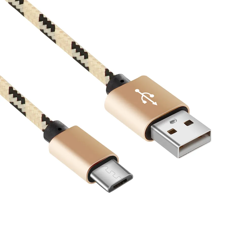 고속 USB C 케이블 유형 C 충전 코드 금속 하우징 2A 데이터 동기화 코드 꼰 데이터 빠른 충전기 케이블 마이크로 USB 8