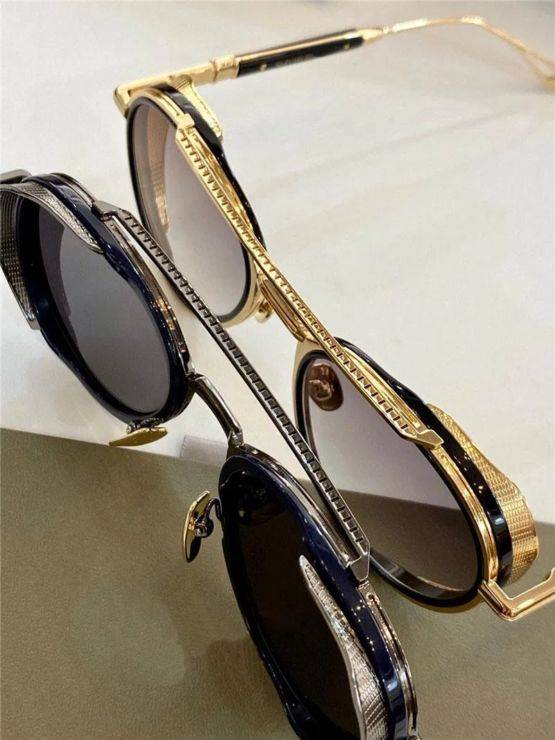 Nuovi occhiali da sole da uomo design occhiali retrò in metallo EPILUXU pilota boutique giapponese fatta a mano classici occhiali UV 400 di alta qualità255F