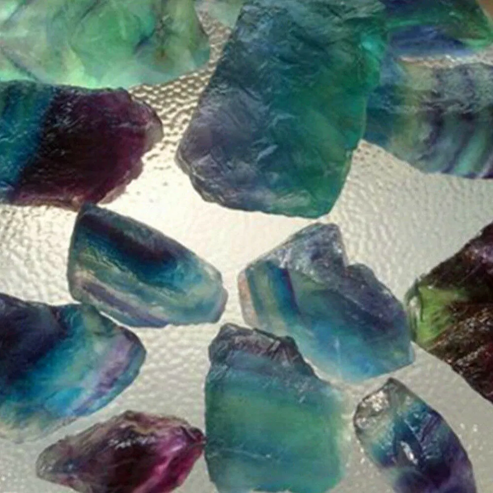Kolorowe naturalne fluorytowe kryształowe pasiaste fluoryt kwarc kryształowy Kamień Kamień lecznicza różdżka Stone1341681