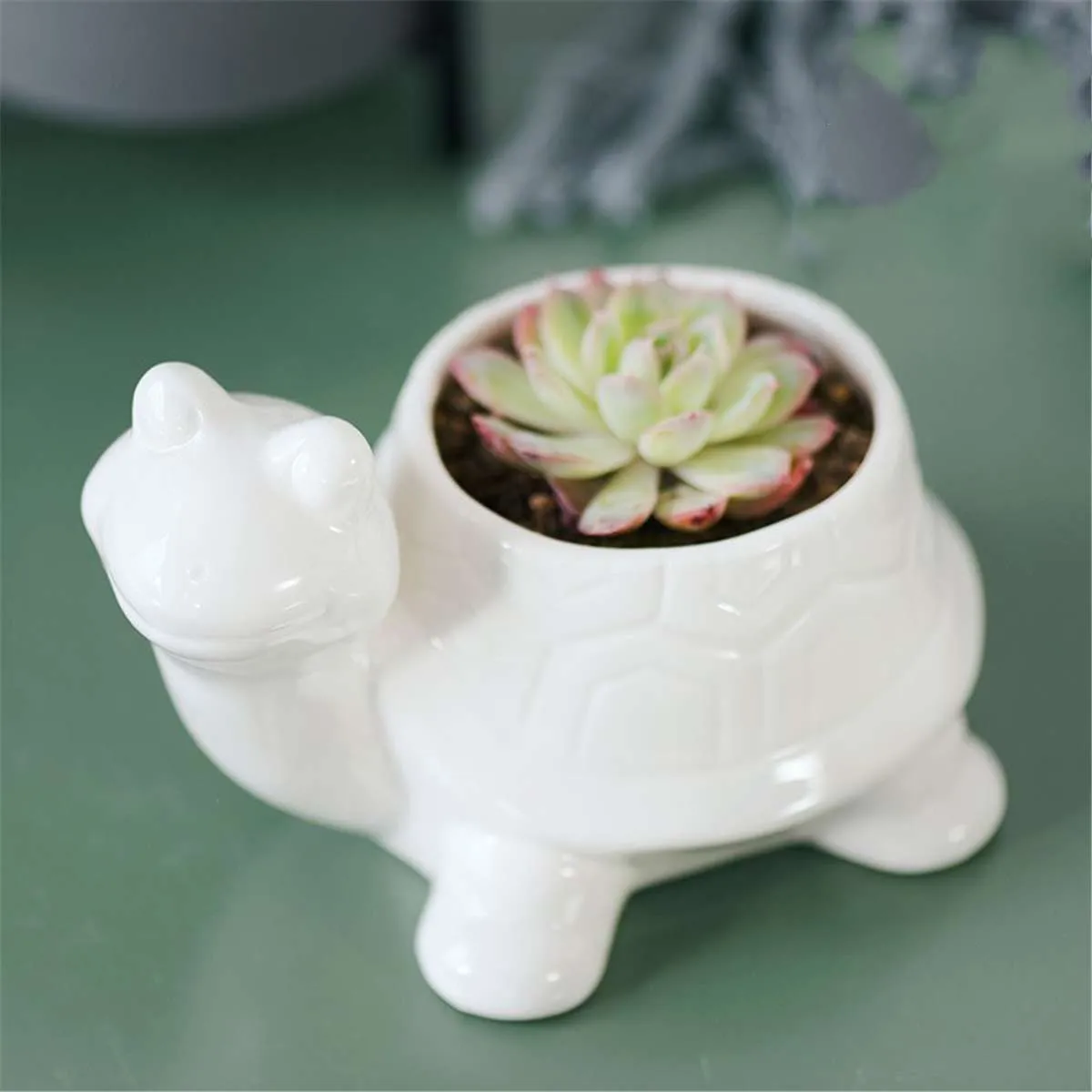 Ceramic Flower Pot Succulent Plant Animals Shape Planters Pots Flowerpot for Home Office Garden Desktop Decor Bonsai Y200723