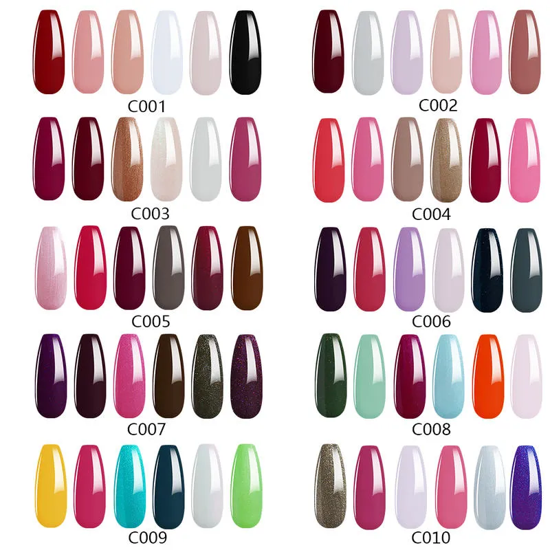 Elite99-Juego de esmaltes de uñas de Gel, botella de Color clásico de 73ml, 6 uds., barniz de uñas LED UV, esmalte de uñas en Gel, Kit de manicura 1868537