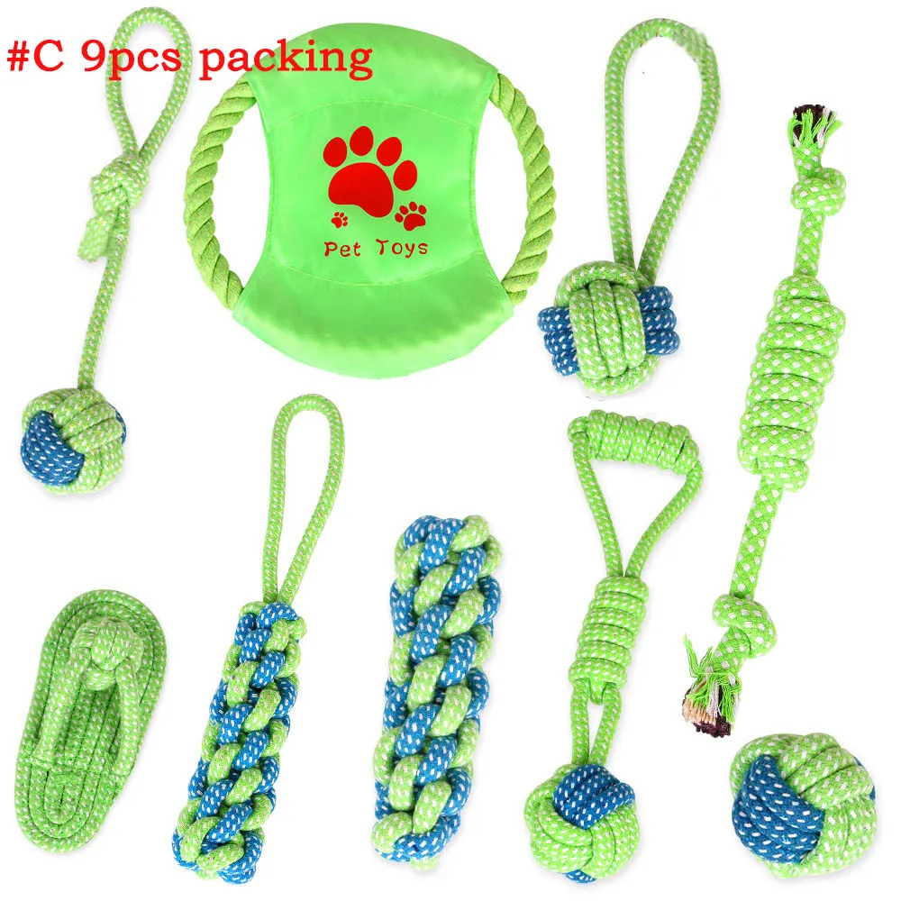 Animaux de compagnie chien coton à mâcher noeud jouets coloré Durable tressé os corde combinaison costume drôle cat348W