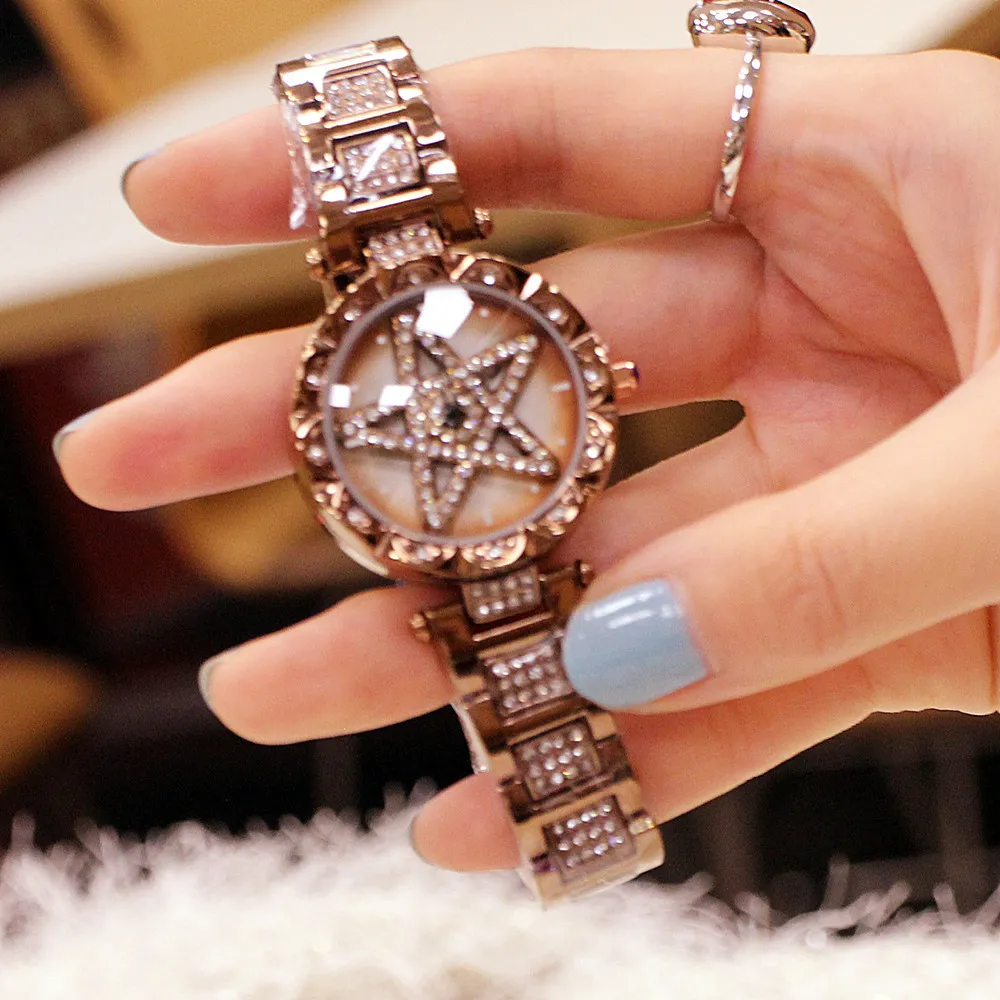 NIEUWE ARVALS Mode Timelimited S Designers Fashion Womens Watch Diamond Set waterdichte vijfpunten Star Fashion Watch 5488548