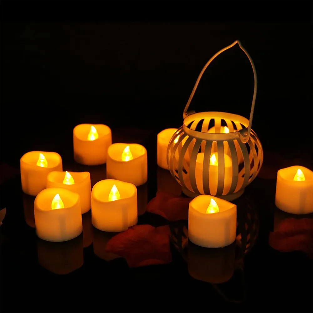 batterij votief kaarsen met afstandsbediening kandelaars kandelaars nep -led licht paaskaars voor feest Y2005312938144