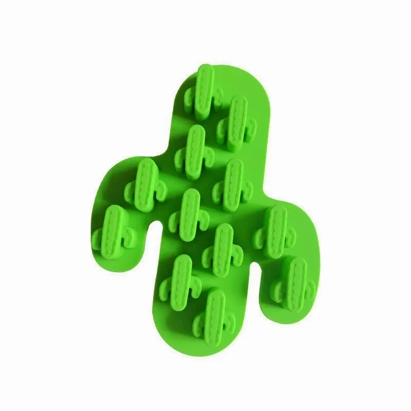 Cactus silicone moldes DIY bolo de chocolate moldes 3d grau de alimento de alta qualidade moldes de cacto cozando ferramentas artesanais moldes cactos