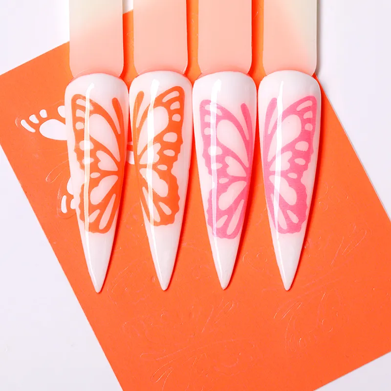 Serie farfalla chiodo foglio Serie Sticke Trasferimento Decenali adorabili Accessori nail art decorazioni Design fai -da -te5816430