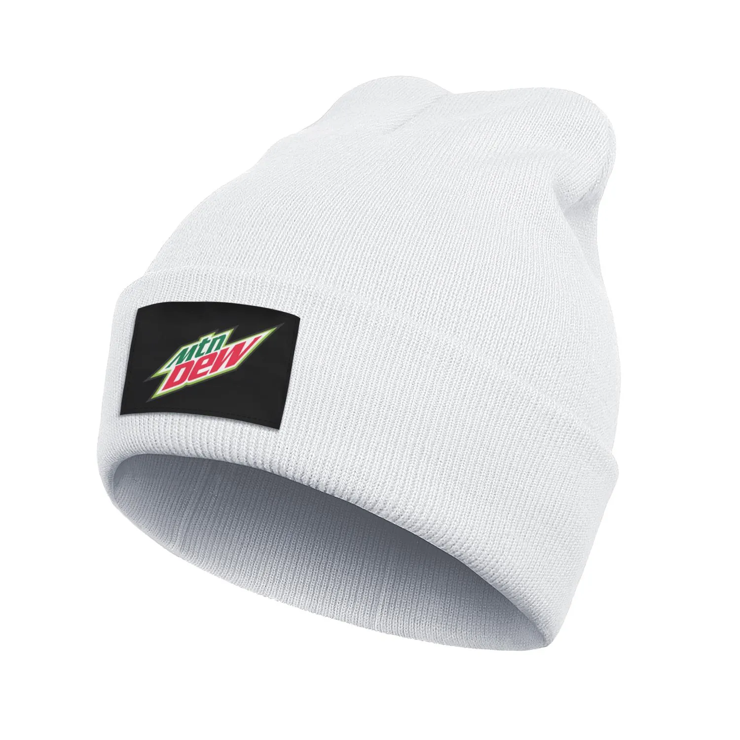 Fashion mountain mtn dew logo Slouchy Beanie Skull Hats vintage Mtn Mountain Dew Logo America Flag Golden264j