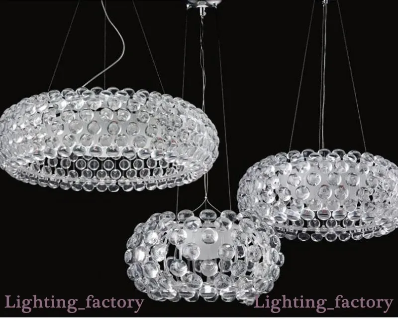 D35 50-65cm moderne ophanging Foscarini Caboche acryl hanglamp licht zweet ion acryl bal hanglamp moderne rustieke ligh2620
