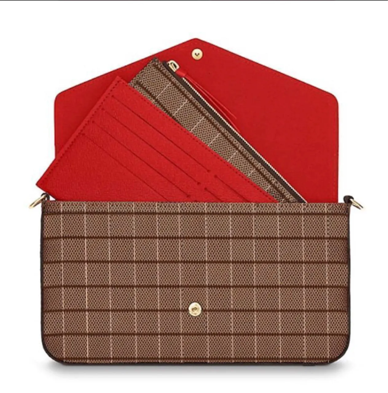 Brieftasche PU Leather Set 2020 Neue Mode Frauen Brieftasche Münzversand Blütenkartenhalter Kupplungsbeutel Frauen Hochqualität 4 CO257Z
