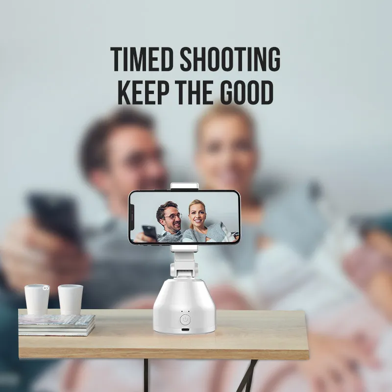Tracciamento automatico Supporto telefono Smart Shooting Smartphone Selfie Shooting Gimbal Oggetto Rotazione a 360° Supporto tracciamento automatico del volto
