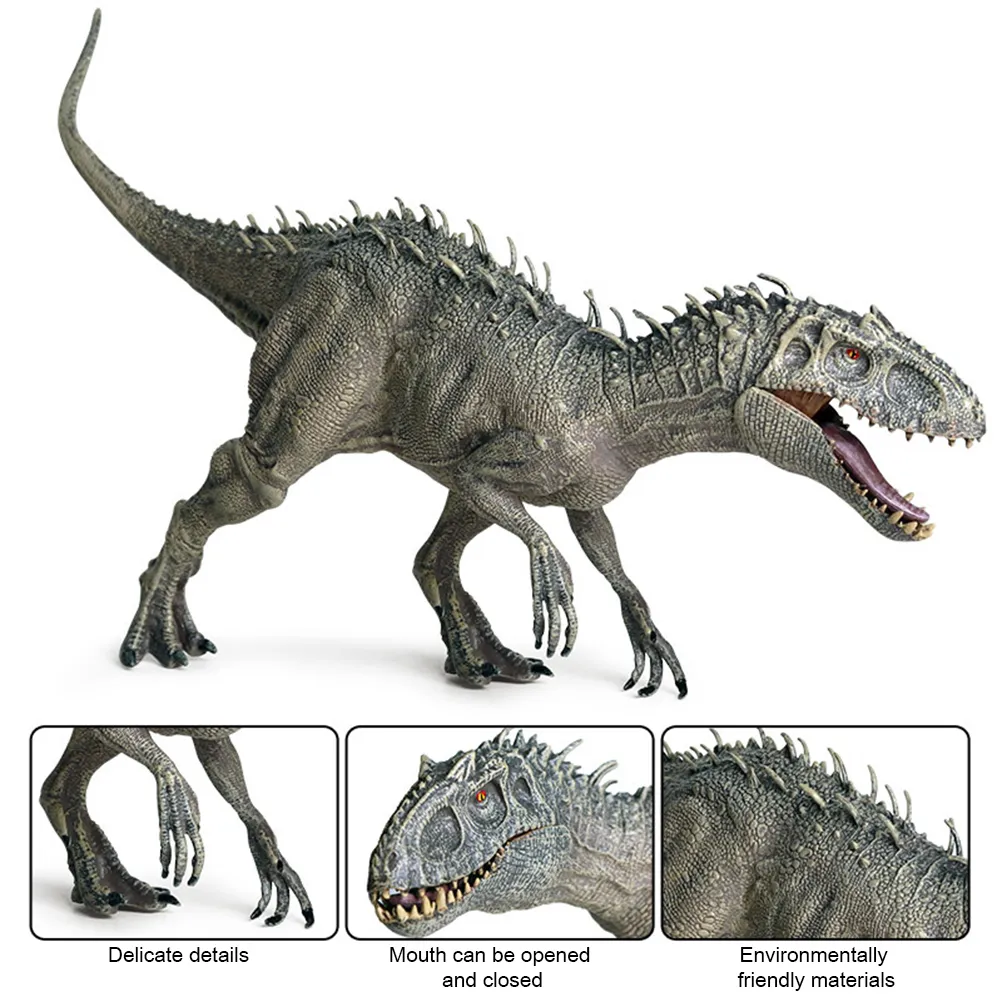 Plastic Jurassic Indominus Rex Action Figures Open Mouth Dinosaur World Animals Model Kid Toy Gift Toys For Children Gifts 30 LJ2