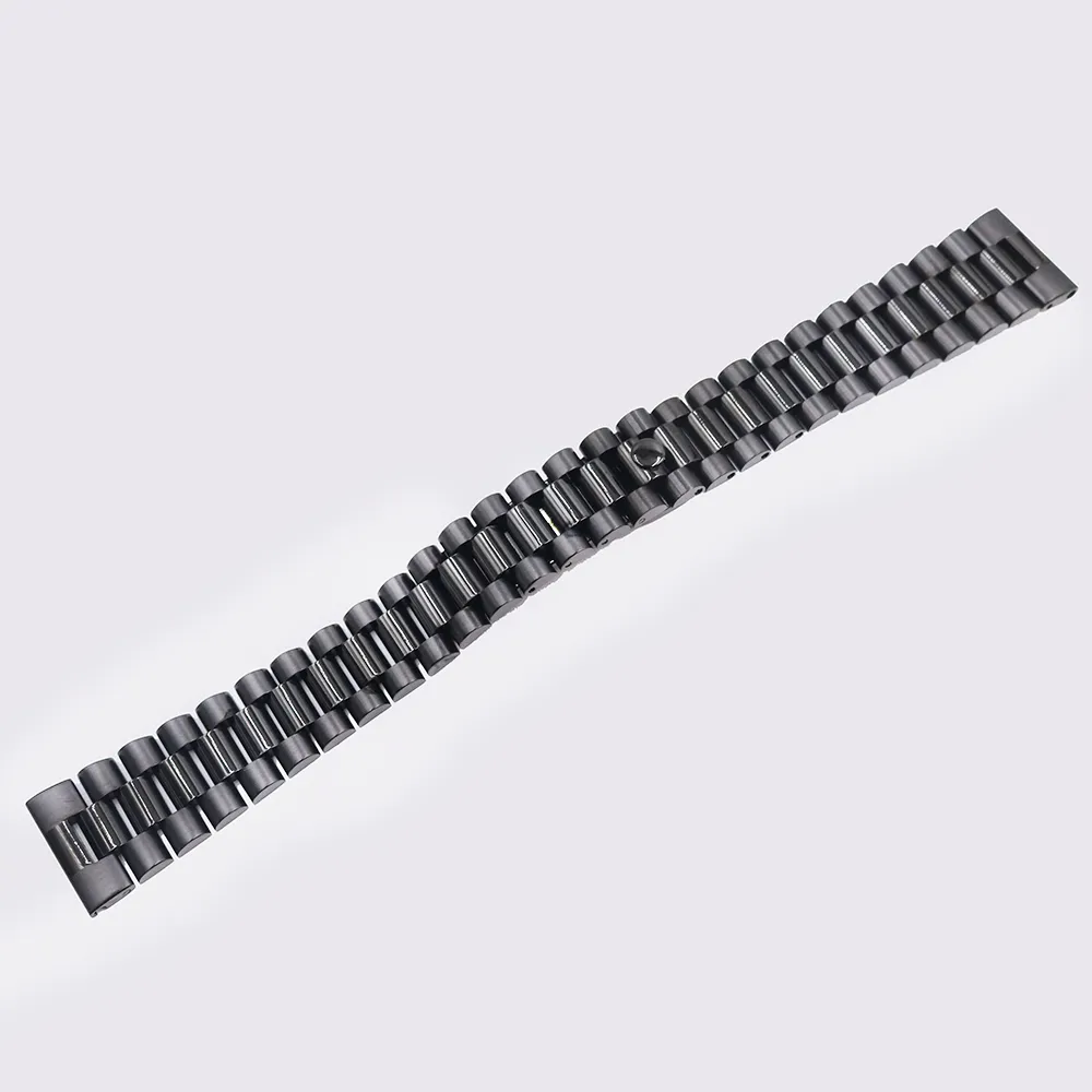 22mm Goud 316L Staal Solid Straight End Schroef Links Vervanging Polshorloge Band Armband Voor GMT SUB Datejust343b