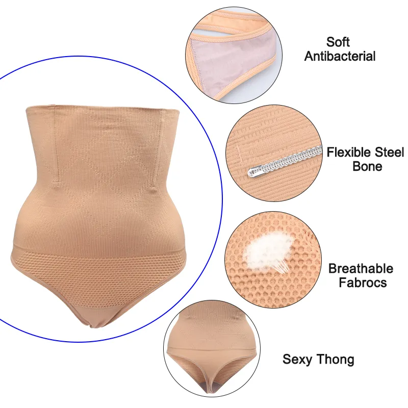 Femmes Taille Haute Butt Lifter Body Shaper Sexy String Sous-Vêtements Taille Formateur et Ventre Contrôle De La Hanche Culotte Bum Lifter Shapewear Y20230d