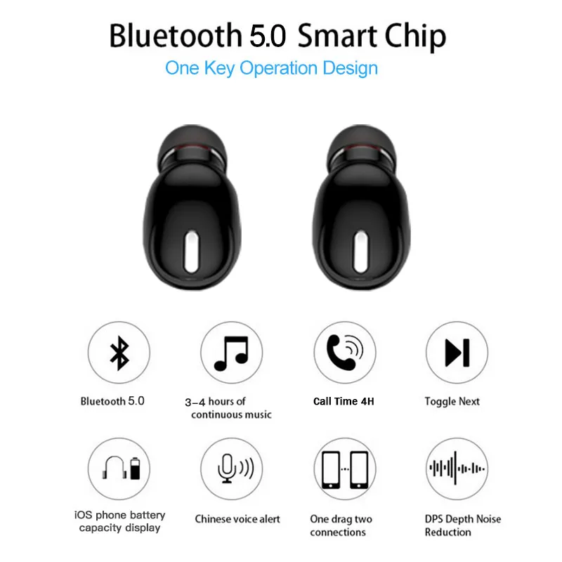 Mini X9 Wireless Bluetooth Kopfhörer Kopfhörer Sport Gaming Headset mit Mikrofon Freisprecheinrichtung Stereo Ohrhörer Für Xiaomi alle Telefone 5.0