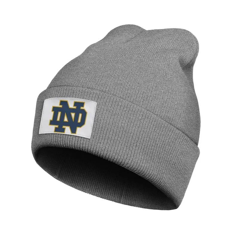 Moda Notre Dame Fighting Irish Logo Alternativo Inverno Quente Gorro Chapéus Elegantes 0 logotipo Futebol Verde Cinza Camuflagem football4193390