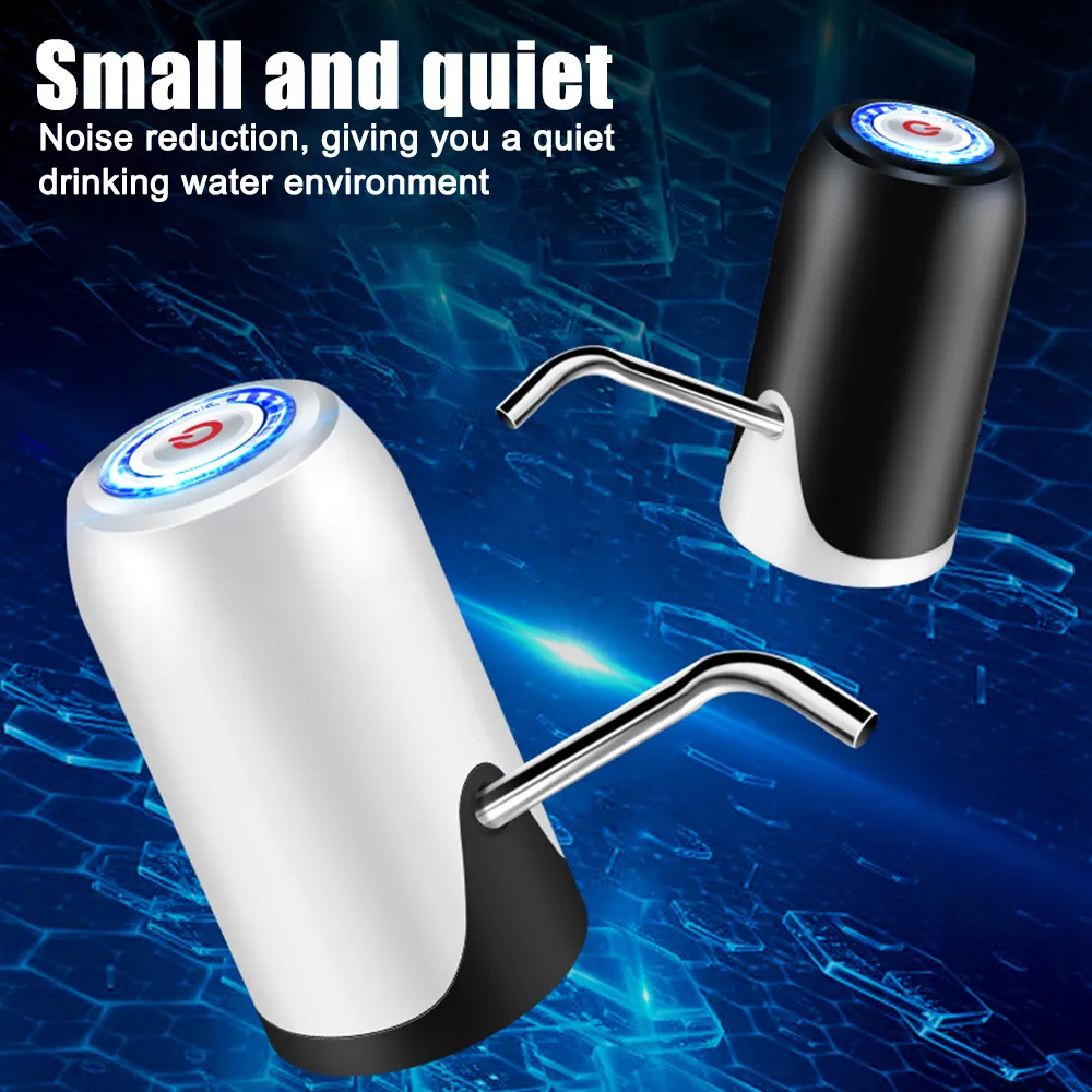 自動電気水ディスペンサーポータブル圧力ポンプマルチインターフェイス飲料ボトル充電式ウォーターポンプマシン5199242