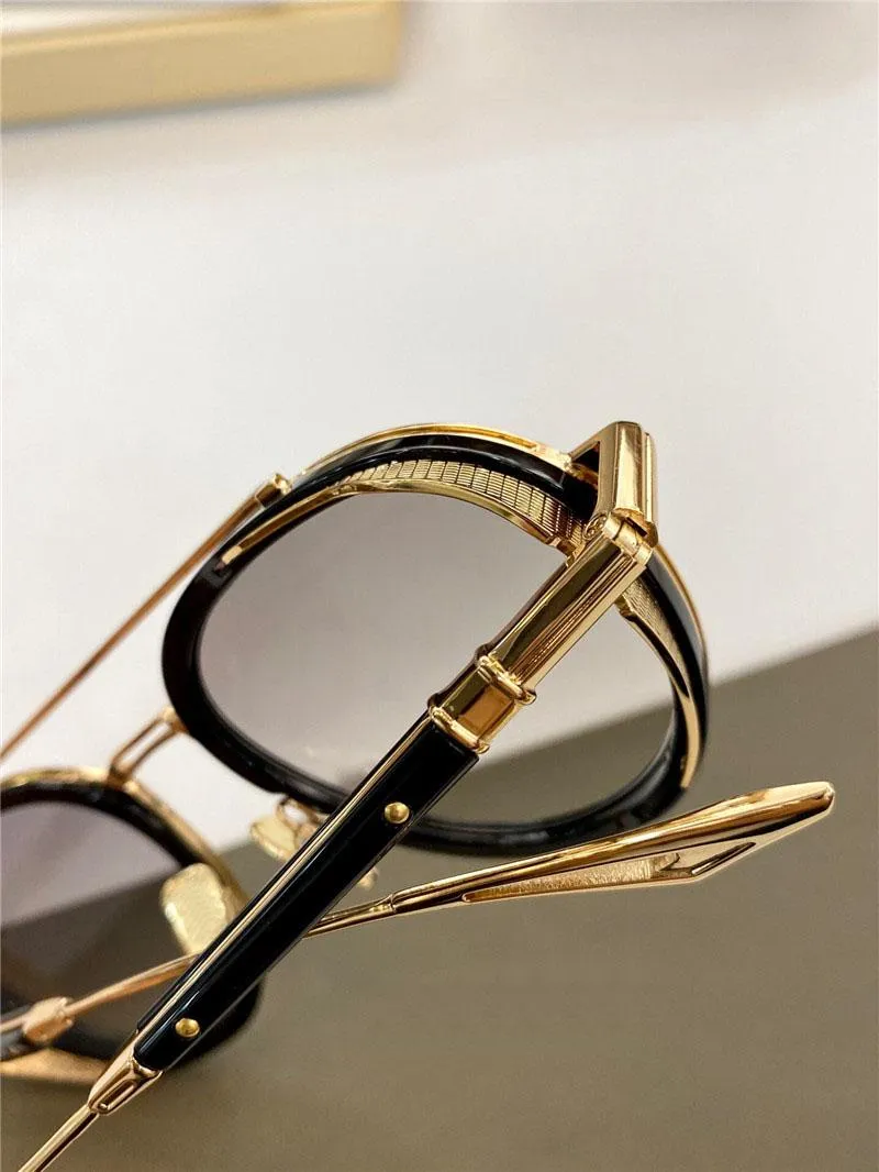 Nowe okulary przeciwsłoneczne mężczyźni design metalowe retro okulary epiluxu pilot japoński ręcznie robiony butikowy klasyk klasyczny UV 400 okulary najwyższa jakość226o