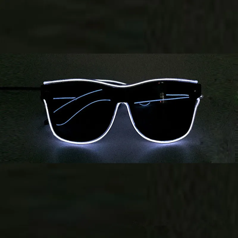 Lunettes clignotantes El Wire Louilles LED GLINGS FOURNISSION FOURNIR ÉCLAIRAGE CADEAU DE NOUVELLE BRIGHT Light Festival Party Glow Sunglasses2378076