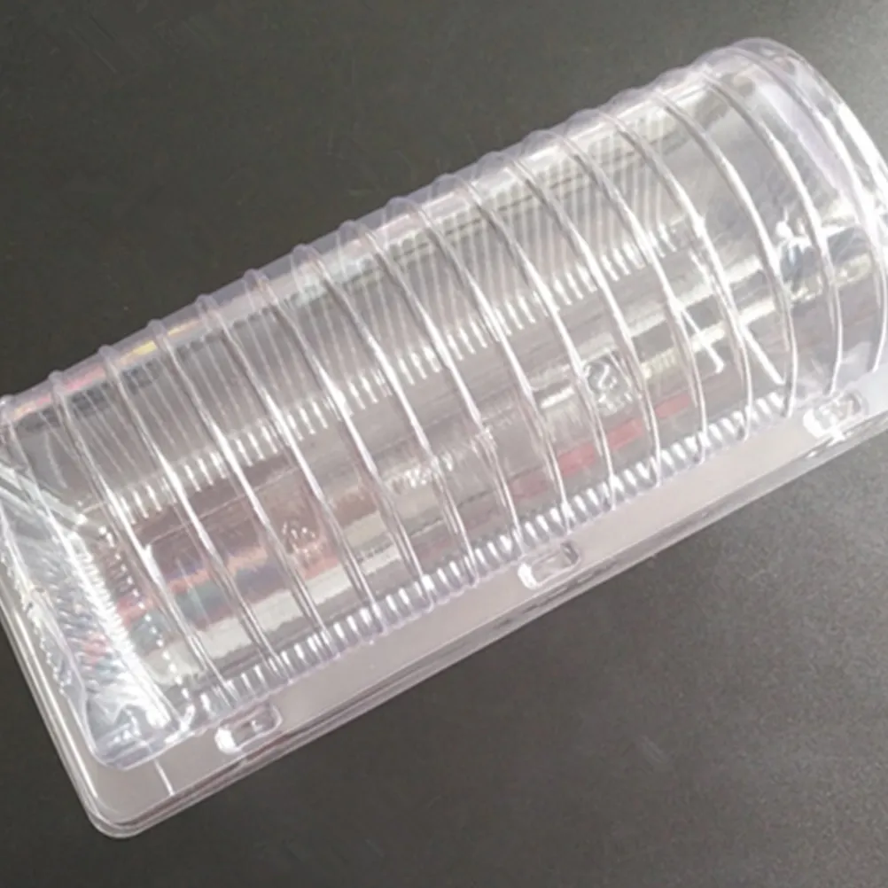 boîtes à gâteaux en plastique transparent et emballage transparent jetable sushi à emporter boîte rectangle fruit pain emballage boulangerie254u
