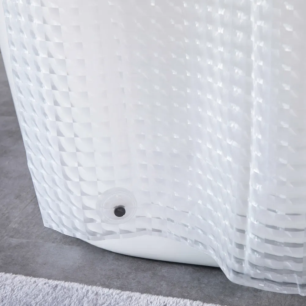 Acessórios do banheiro cortina de banho pesado 3D Eva Clear chuveiro cortina de chuveiro conjunto para banheiro cortinas impermeáveis