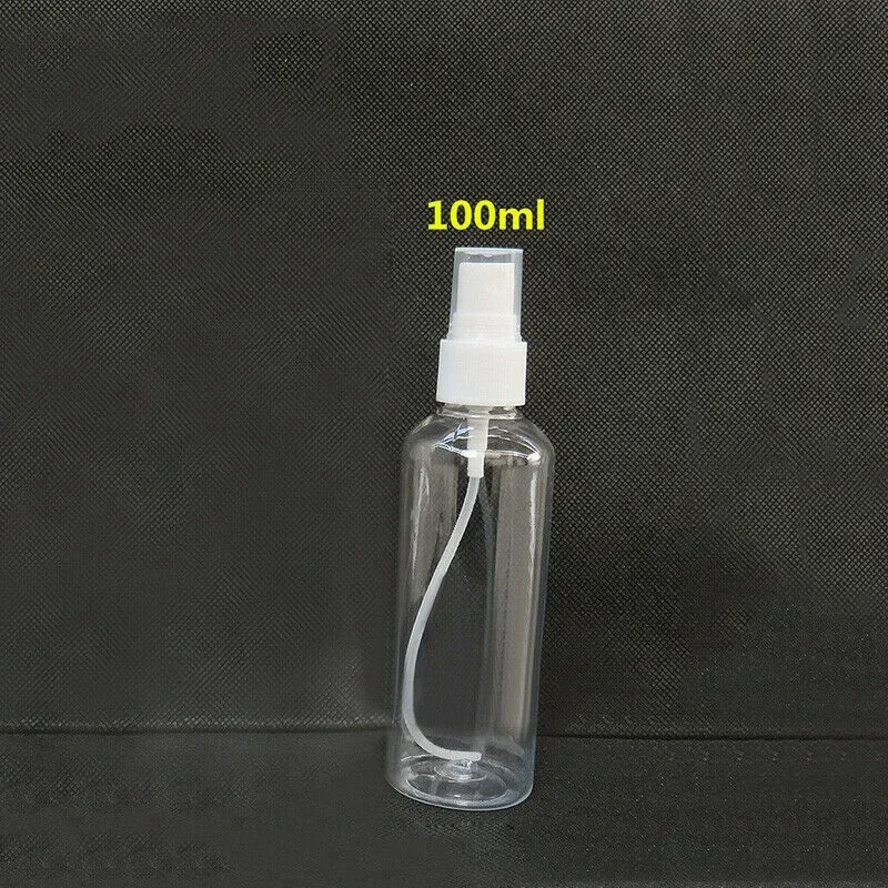 100 Ml Transparent Plastic Perfume Atomizer Small MIni Empty Spray Refillable Bottle Travel Bottles Set T2008195057501